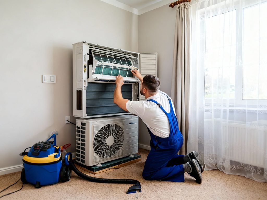 Professional indoor AC coil cleaning Katy – removing dust for better airflow and healthier cooling
