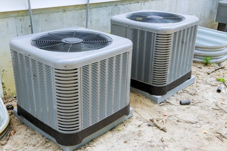 AC condenser unit needing professional AC maintenance Katy Tx to restore peak cooling performance.