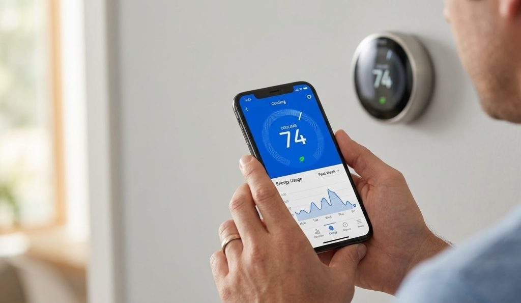 Control your home cooling via a smartphone app when you upgrade to smart thermostats Katy Tx for better energy usage.
