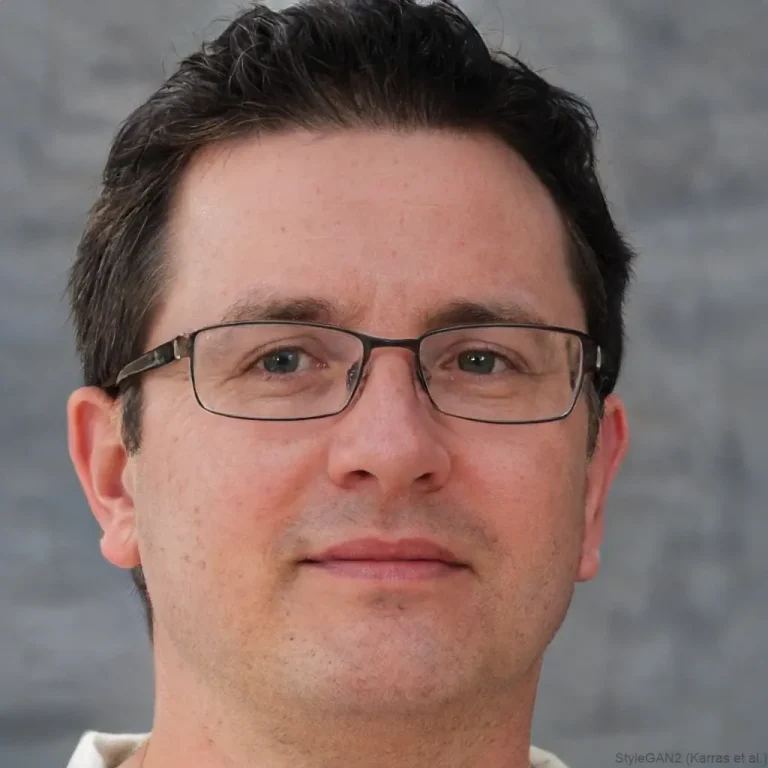 Headshot of a satisfied male homeowner wearing glasses, representing a happy Lennox AC repair Katy TX Client.